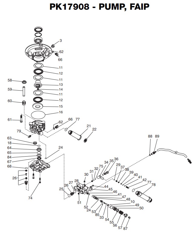 MONSOON Pressure washer pump PK17908 repair kits help